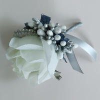 Broche De Silken Artificial Para Mujer Y Hombre Corsé De Mano Flor De Boda Decoración De Fiesta Para Novio Y Novia - details 19