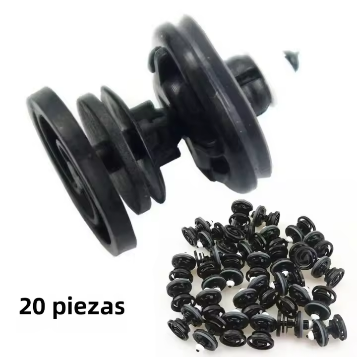 Juego De Clips De Nylon Resistente Al Desgaste Para Panel De Puerta Negra 20X Para Volkswagen Golf Passat Bus T5 Taureg - 1