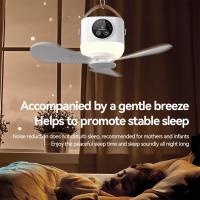 Lámpara de ventilador colgante USB para acampar al aire libre, coche y dormitorio, ajuste de 4 velocidades y opción de temporizador, múltiples funciones （23.5*8.3cm） - details 4