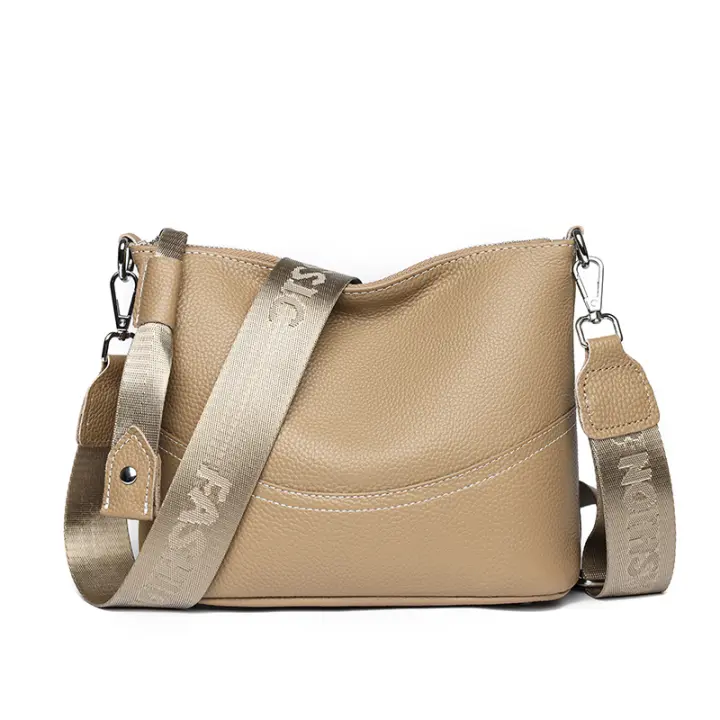 Bolso de cuero de alta calidad para Mujer, bolsos de Hombre Cruzado de cuero de Vaca, bolsos femeninos de Alta capacidad - 1