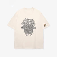 Camiseta De Algodón Puro Para Hombre Y Mujer Estilo Retro Norteamericano 2024 Manga Corta Casual Para Todo El Año - details 3