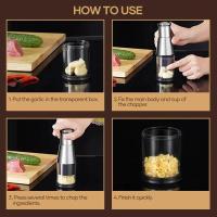 Cortador De Ajo Manual Multifuncional Eco-amigable Acero Inoxidable Herramienta De Cocina Para Puerros Patatas Pimienta Verduras - details 4