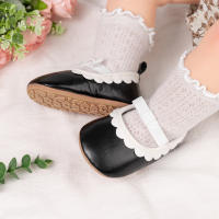 Zapatos De Primera Caminata Para Niñas Meckior Cuero PU Suela De Goma Antideslizante Suave Para Recién Nacidos Y Bebés 0-18M Cierre Elástico Estilo Casual - details 19