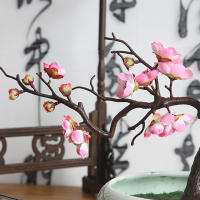 Rama De Flores Artificiales De Seda Rojo Durazno Para Decoración De Casas Bodas DIY Adornos De Navidad Berro Falso Flores - details 4
