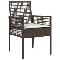 Sillas de Jardín vidaXL 2 pcs con Cojines Marrón Poliratán - details 2