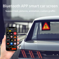 Pantalla LED Inteligente De 32x32 Con Control Por APP Para Ventana Trasera Del Coche Publicidad De Negocios Programable - details 1