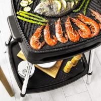 Cecotec 3061 PerfectCountry BBQ . Barbacoa Eléctrica Con Patas Tapa Abatible Revestimiento RockStone Bandeja Recogegrasas Temperatura Ajustable 2000 W. - details 1