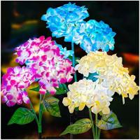 Lámpara Solar LED De Flores De Alquimia 3Cabezas Para Jardín Patio Decoración De Casa Solarium Con Luz De Rosas Y Euforbia Para Vegetales - details 0
