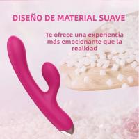 Vibrador De Conejo Para Mujeres Estimulador De Clítoris De Silicona G-Spot Potente 2 En 1 Dildo Juguetes Sexuales Para Masturbación Femenina Adultos - details 0