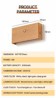 Lámpara De Pared LED Con Sensor De Movimiento Recargable 5200mAh Iluminación Interior Para Hogar Dormitorio Decoración Alta Luminosidad Deco - details 18