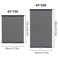 Cortina De Sol Para Coche Universal Cubierta De Ventana Lateral Automática Retractil Telescopio Bloqueo Automotriz Isolante De Sol Con Capa De PVC Moderna - details 0