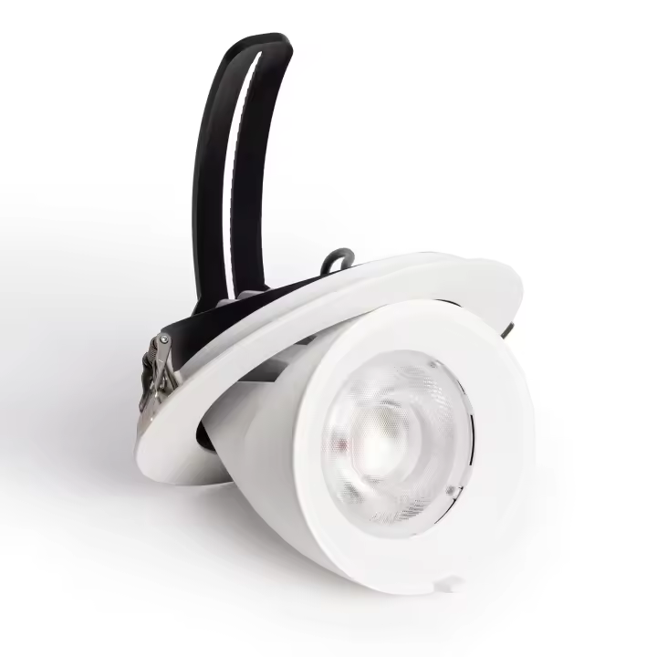 Ledkia Downlight LED 30W Circular Direccionable OSRAM CCT 120 lm/W LIFUD Corte Ø 150 mm Seleccionable (Cálido-Neutro-Frío) - 1
