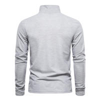 Camisa Polo Para Hombre AIOPESON 2023 Con Bordado De Ciervo Manga Larga Color Sólido Estilo Casual Business Anti-Shrink - details 4
