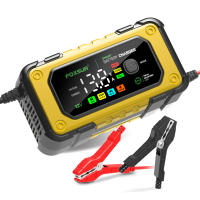 Cargador De Batería De Coche 12V 7A Mantenedor Digital Con Pantalla Color Inteligente Carga Rápida Para Baterías De Ácido Plomo Gel Calcio AGM - details 0