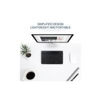 Teclado Bluetooth inalámbrico, teclado inalámbrico con ratón, mini teclado ultrafino, teclado inalámbrico, juego de ratón para iPad, Mac, portátil, tableta, Surface, teléfono, Windows/Android/iOS - details 0