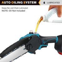 Motosierra Eléctrica Inalámbrica Sin Escobillas 8" (20cm) 3000W 16000 RPM - Lubricación Automática, Compatible con Baterías Makita 18V, para Poda y Corte de Madera - details 2