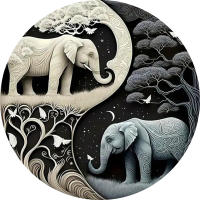 Rompecabezas De Madera De Elefante Juguete Interactivo Para Niños Y Adultos Entrenamiento Cerebral DIY Crafts Puzzles De Árboles - details 2