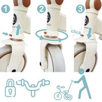 Olmitos - Triciclo Evolutivo de Bebé 5 en 1 EVOL - Bicicleta Niños de 1 a 5 años - De Triciclo a Bicicleta con o sin Pedales – Respaldo, Barra Seguridad y Capota - details 1