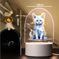 Lámpara De Mesa USB Con Ambiente De Gato Luz Nocturna RGB LED Decoración Para Habitación Regalo Iluminación De Ambiente RGB LED - details 4