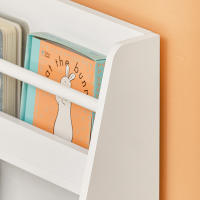 SoBuy KMB45-W Librería para Niños de Altura de 3 Niveles Estantería Infantil Multifuncional 58 x 18 x 81cm ES - details 1