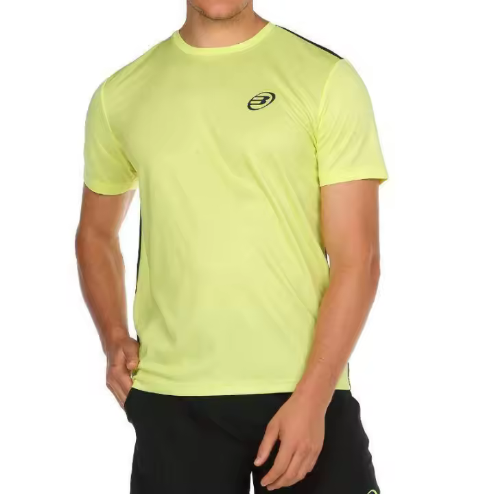 Camiseta Bullpadel Caucasi Amarillo Limon Fluor - 1
