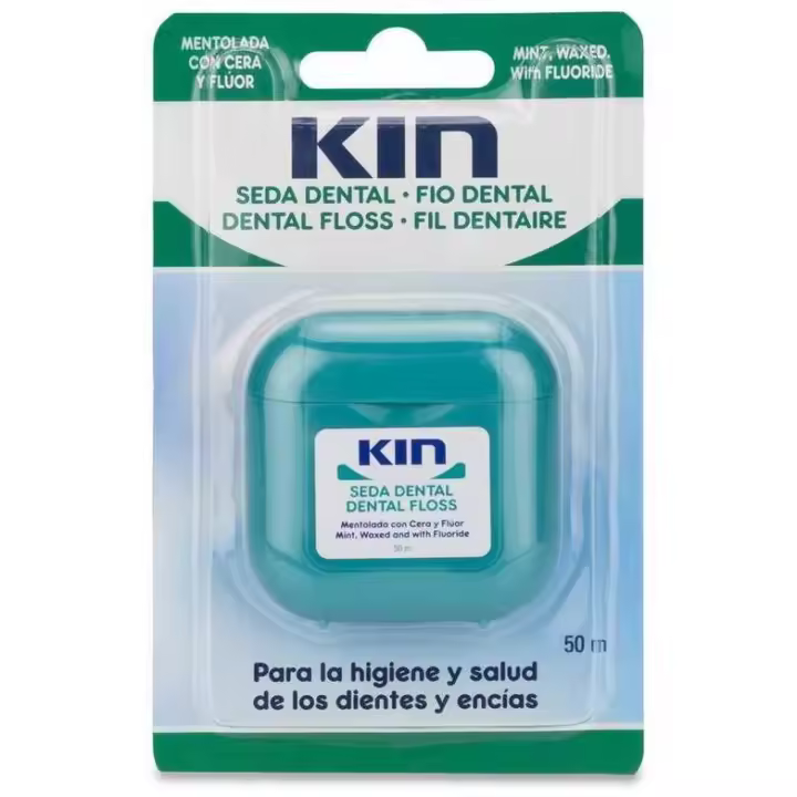 Kin Seda Dental Seda Dental Mentolada Con Cera 50 M, 1 Ud - 1