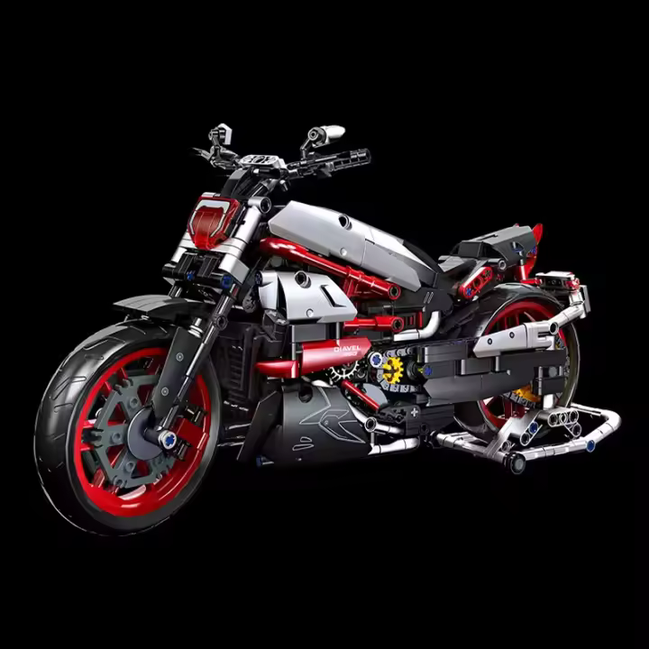 Construcción De Motores Técnica 896PCS Bloques De Construcción Moto De Carreras Vehículo De Ciudad Kit De Bloques De Construcción Para Niños - 1