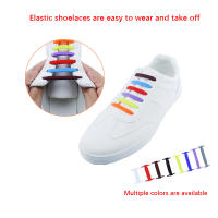 16pcs/set Alzas De Silicona Elásticas Para Zapatos Sin Nudos Lazos Desenlazados T-Shape Para Hombres Y Mujeres - details 1