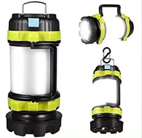 Linterna Portátil Recargable LED Super Brillante Con Fuente De Luz Doble Para Camping Y Excursiones Al Aire Libre Tipo C - 1
