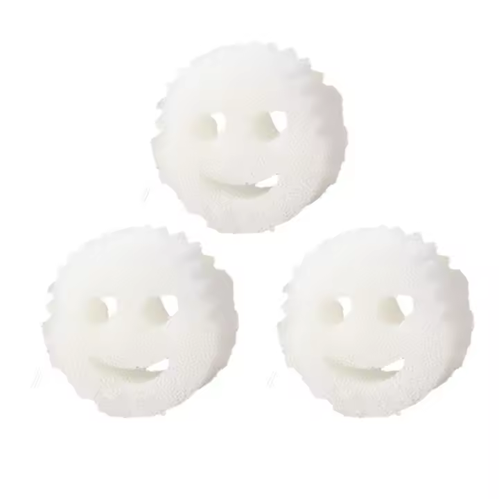 Esponja De Cocina Sonriente Para Lavar Platos Fuerte Esponja De Limpieza Para Cocina Y Baño Absorción De Aceite Y Grasa Durable Y Fácil De Limpiar Color Atractivo - 1