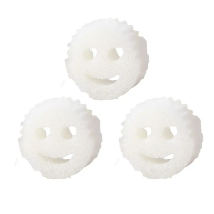 Esponja De Cocina Sonriente Para Lavar Platos Fuerte Esponja De Limpieza Para Cocina Y Baño Absorción De Aceite Y Grasa Durable Y Fácil De Limpiar Color Atractivo - 1