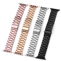 Correa De Acero Inoxidable Para Apple Watch Compatible Con Series 9 10 46mm 42mm Tamaños 40mm 41mm 44mm 45mm 49mm Unisex - details 0
