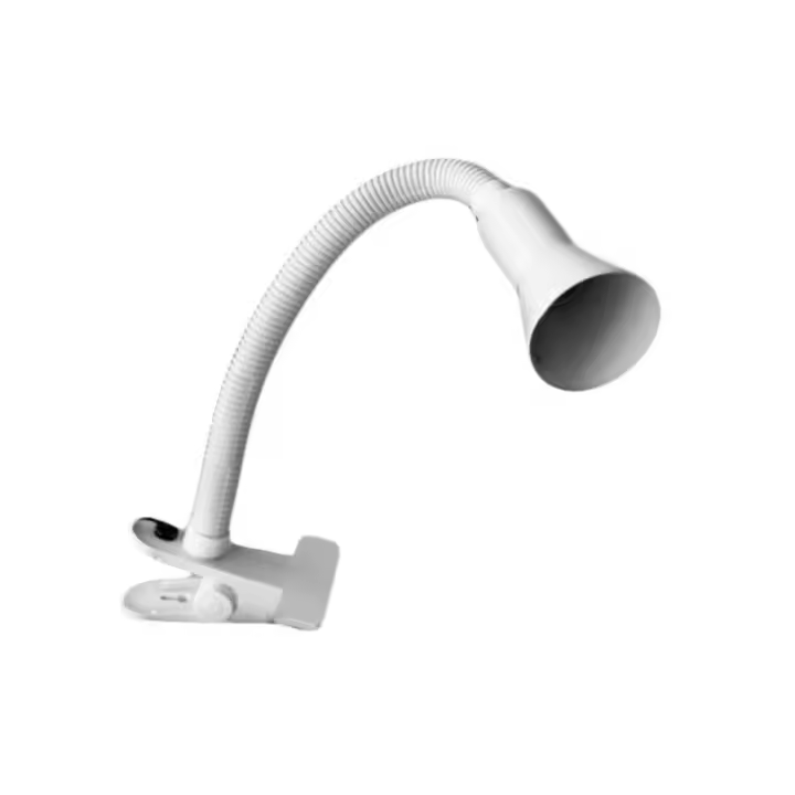 EDM Flexo con pinza modelo Tokio E14 40W metal blanco - 30130 Blanco Iluminación - 1