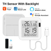Sensor De Temperatura Inteligente WiFi Tuya Con Pantalla LCD Y Retroiluminación Sensibilidad Infrarroja USB Para Asistente Doméstico Alexa - details 1