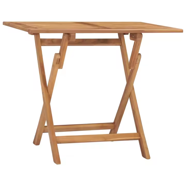 vidaXL Mesa de comedor plegable para jardín madera de teca 90x60x75 cm - 1
