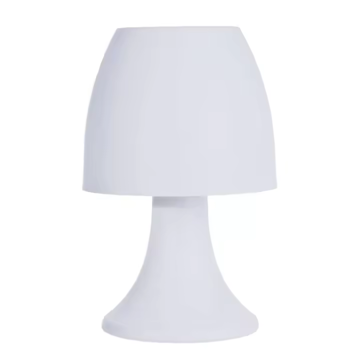 Well Home Lampara de mesa color blanco Ø12x19,2cm - 1