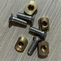 4Pcs M8 Montaje en hidrohoja Latón Tuercas en T para navegar Todas las pistas de hidrohoja al aire libre Accesorios de surf GoldGold Edition - details 2