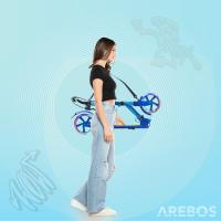 AREBOS Patinete con ruedas de goma con LED | Suspensión delantera - details 16