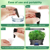 50 Pack Esponjas De Crecimiento De Semillas Hydroponicas Iniciador Reemplazo Para El Crecimiento De Raíces Accesorios De Jardinería - details 7
