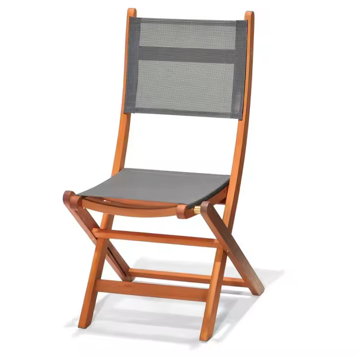Chillvert Silla Plegable De Eucalipto Fsc Y Tela Napoles 50.65x49.6x93.2 Cm - 1