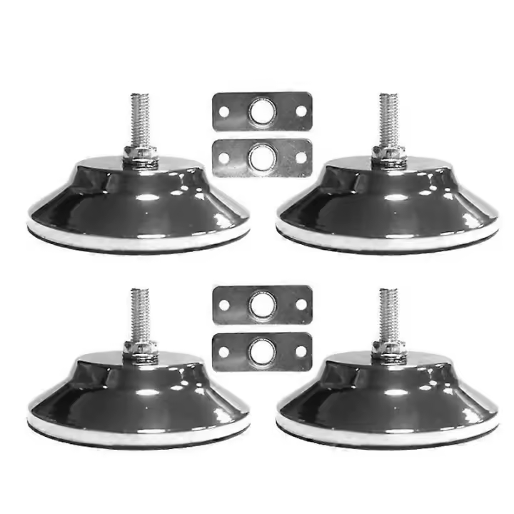4 PCS Billiard/Pool Table Leg Levelers 5 Inch Metal Game Table Leg Levelers Heavy Duty Leveling Feets for Pool Table - 1