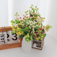 Flores Artificiales De Bayas Para Decoración De Navidad Fiesta Boda Año Nuevo Foam Para Vaso Casa Table Arrangment Plantas Falsas - details 3