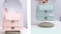 Nueva Bolsa De Maquillaje Para Mujer Organizador De Viaje Oxford Seco Y Húmedo Bolso De Cosméticos Necessaries Estuche De Toallas De Baño - details 12