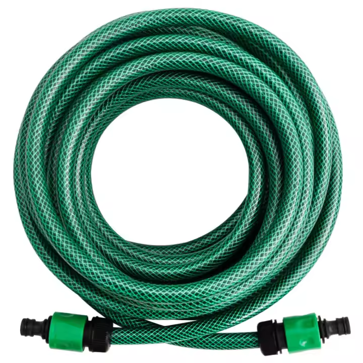 VidaXL Manguera de exterior PVC con acopladores verde 30m - 1