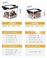 Jars De Almacenamiento Para Cocina Grandes Organizador De Granos Y Condimentos a Prueba De Humedad En Plástico Estilo Japonés - details 23