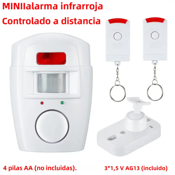 Seguridad Doméstica Inteligente Sistema De Alarma Inalámbrico Con Sensor De Movimiento PIR Detector Antirrobo Sirena De 105DB - 1