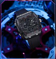 Reloj De Pulsera Digital Analógico SMAEL Para Hombre Con Pantalla Dual Cronógrafo Resistente Al Agua Y Luz LED Correa De Silicona Estilo Casual - details 23