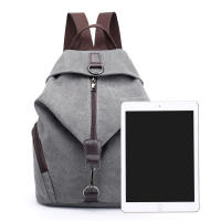 Mochila De Lona Fashion Para Mujer Gran Capacidad Mochila Casual Multifuncional Para Adolescentes Verano 2024 Color Sólido - details 2