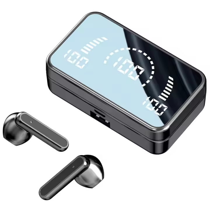 PORCHEDDU Auriculares Inalambricos S20, Cancelación de Ruido, Bathería Integrada, Diseño para Juguetes, Perfectos para Música y Llamadas, Color Negro - 1