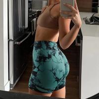 Shorts De Yoga Para Mujer Con Estampado De Tie-Dye High Elasticidad Shorts Deportivos Push up Para Gimnasio Correr Y Fitness Leggings Cortos Sin Costuras De Nylon - details 28